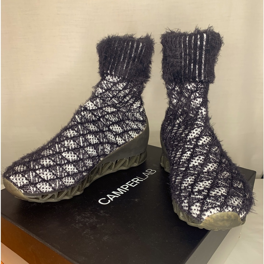 Camper Lab/ Bernhardt Willhelm collab mohair booties